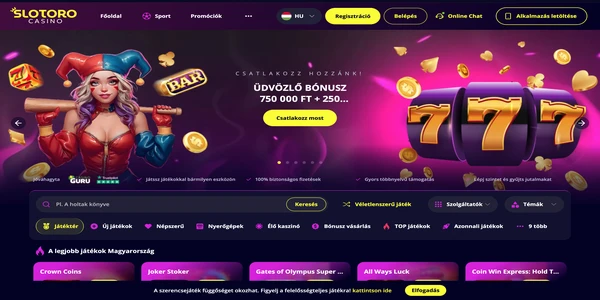 Slotoro Casino screenshot 2